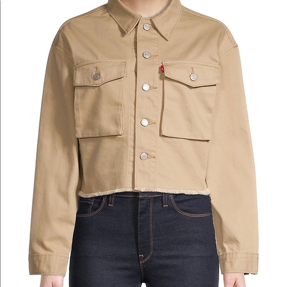 Levi’s Cropped Utility Trucker Jacket - Picture 1 of 4